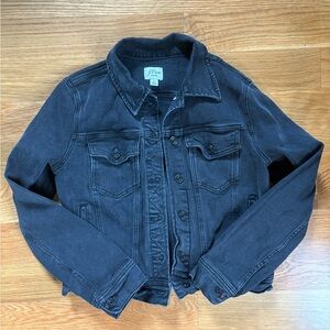 J. Crew Black Denim Jacket